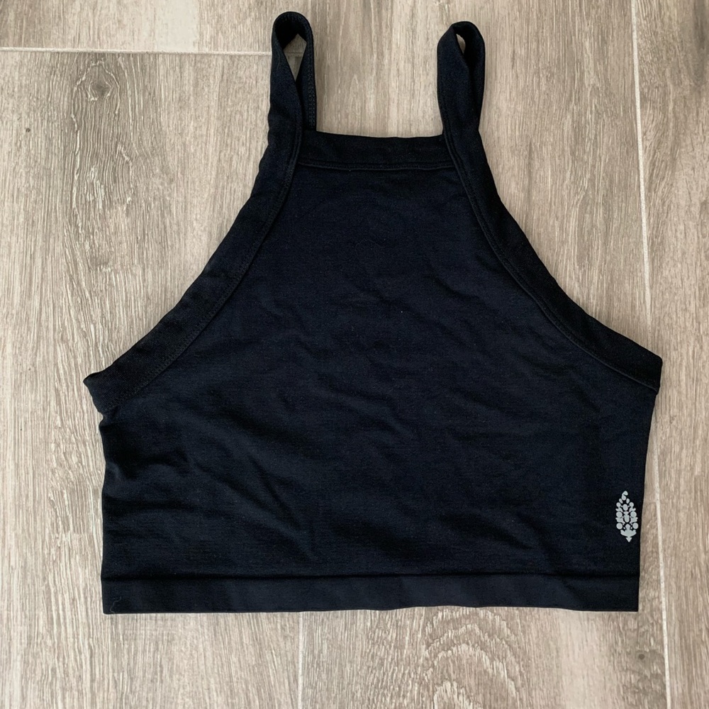 Free People Square Off Tank Black crop size M